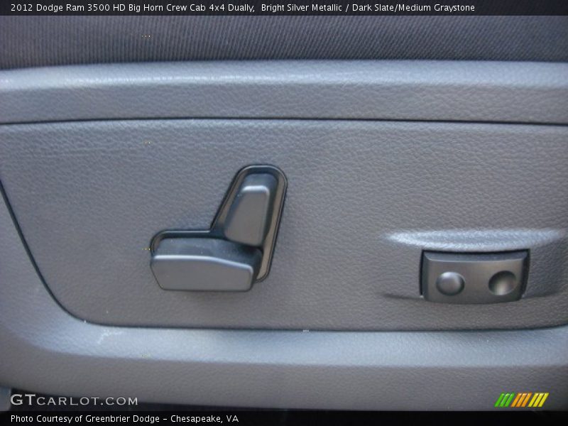 Bright Silver Metallic / Dark Slate/Medium Graystone 2012 Dodge Ram 3500 HD Big Horn Crew Cab 4x4 Dually