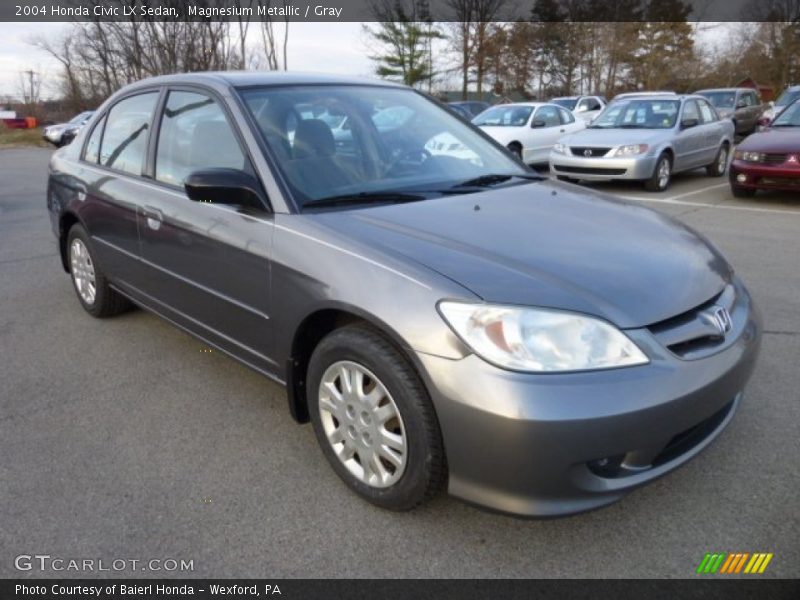 Magnesium Metallic / Gray 2004 Honda Civic LX Sedan