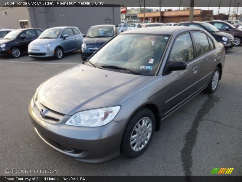 Magnesium Metallic / Gray 2004 Honda Civic LX Sedan