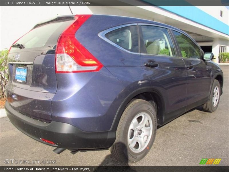 Twilight Blue Metallic / Gray 2013 Honda CR-V LX