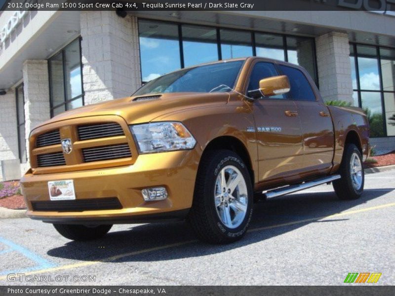 Tequila Sunrise Pearl / Dark Slate Gray 2012 Dodge Ram 1500 Sport Crew Cab 4x4