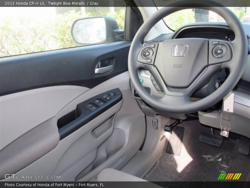Twilight Blue Metallic / Gray 2013 Honda CR-V LX