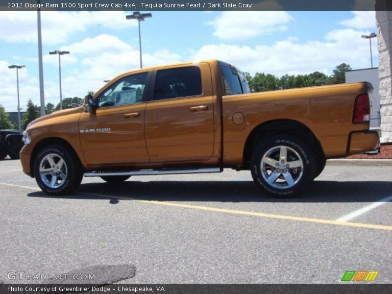 Tequila Sunrise Pearl / Dark Slate Gray 2012 Dodge Ram 1500 Sport Crew Cab 4x4