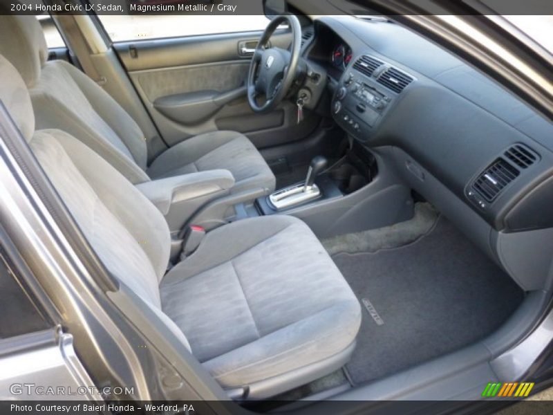 Magnesium Metallic / Gray 2004 Honda Civic LX Sedan