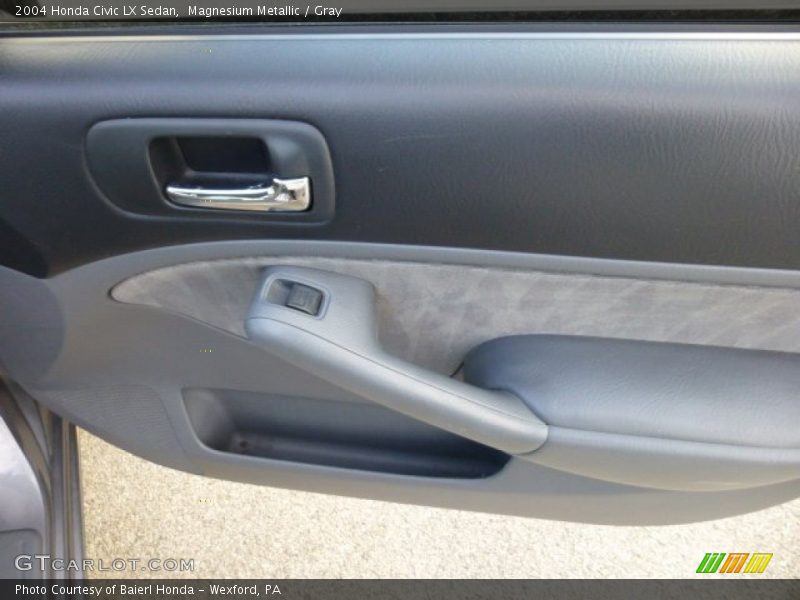 Magnesium Metallic / Gray 2004 Honda Civic LX Sedan