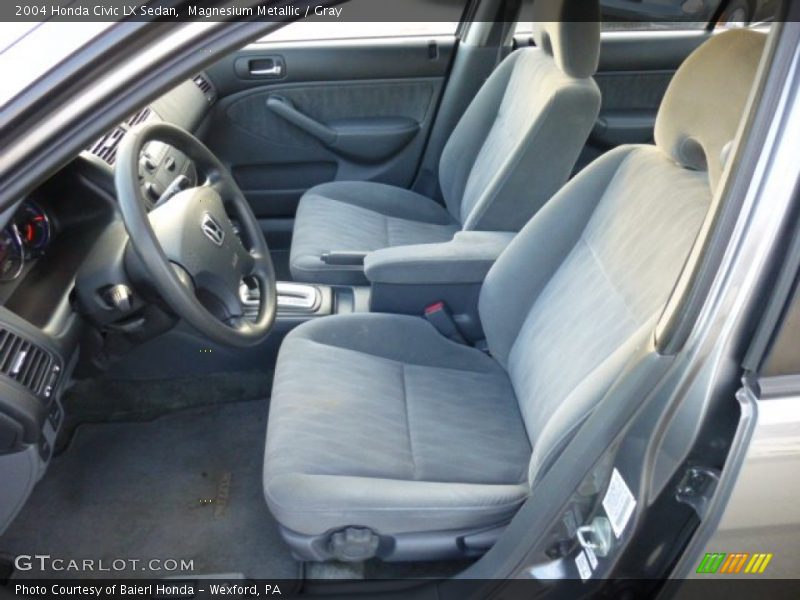 Magnesium Metallic / Gray 2004 Honda Civic LX Sedan