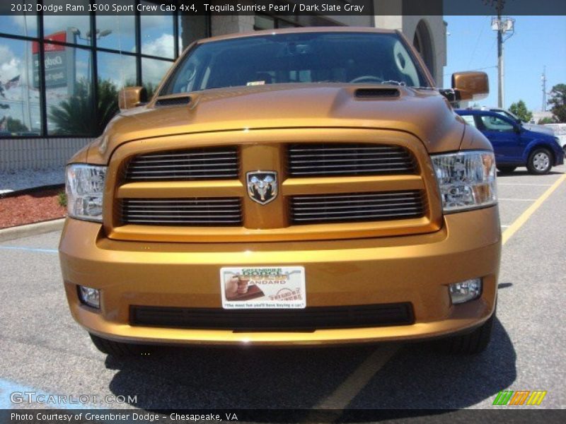 Tequila Sunrise Pearl / Dark Slate Gray 2012 Dodge Ram 1500 Sport Crew Cab 4x4