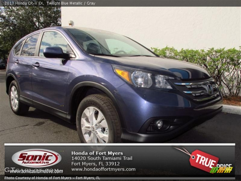 Twilight Blue Metallic / Gray 2013 Honda CR-V EX