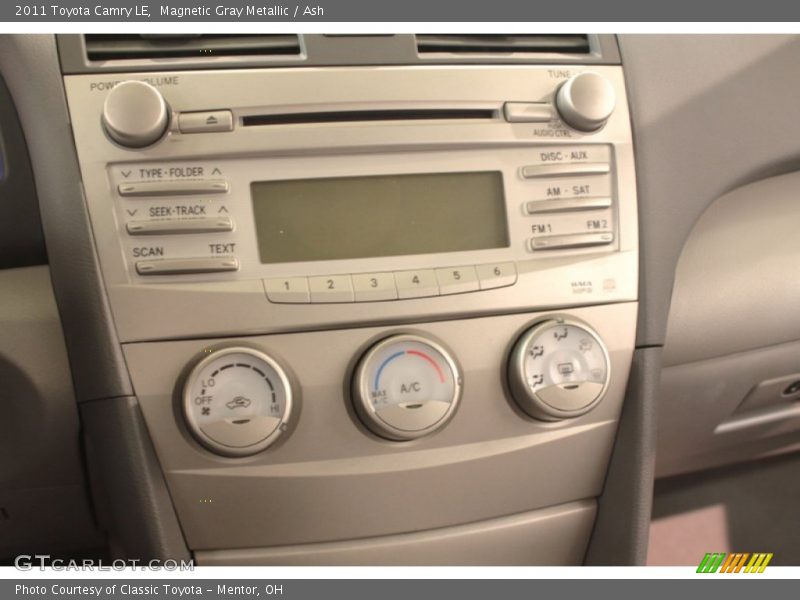 Magnetic Gray Metallic / Ash 2011 Toyota Camry LE