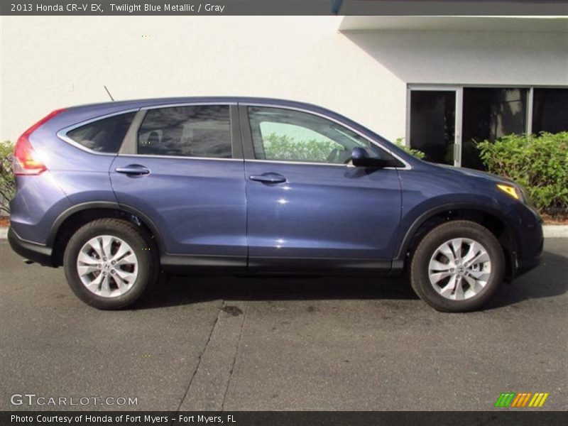 Twilight Blue Metallic / Gray 2013 Honda CR-V EX