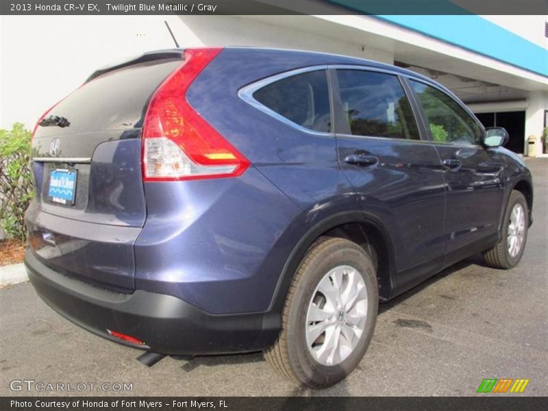 Twilight Blue Metallic / Gray 2013 Honda CR-V EX
