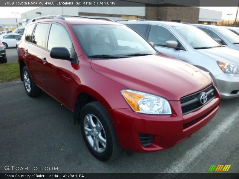 Barcelona Red Metallic / Ash Gray 2009 Toyota RAV4 V6 4WD
