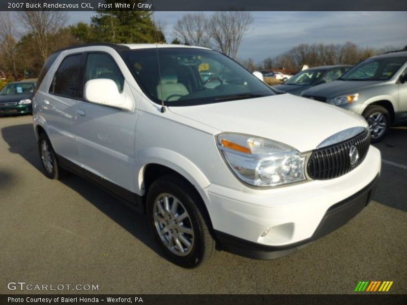 Frost White / Gray 2007 Buick Rendezvous CXL