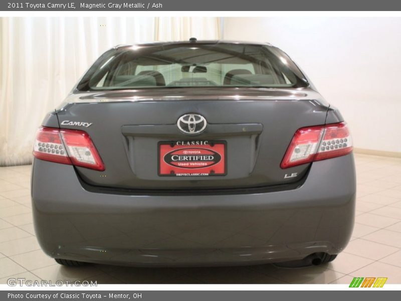 Magnetic Gray Metallic / Ash 2011 Toyota Camry LE