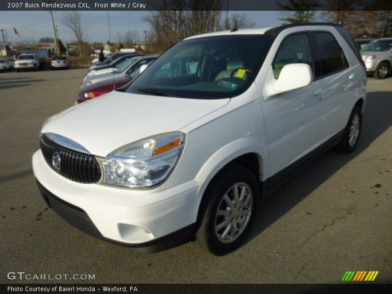 Frost White / Gray 2007 Buick Rendezvous CXL