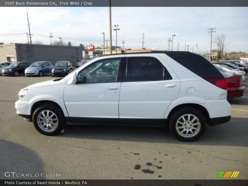 Frost White / Gray 2007 Buick Rendezvous CXL