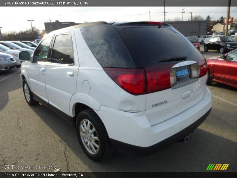 Frost White / Gray 2007 Buick Rendezvous CXL