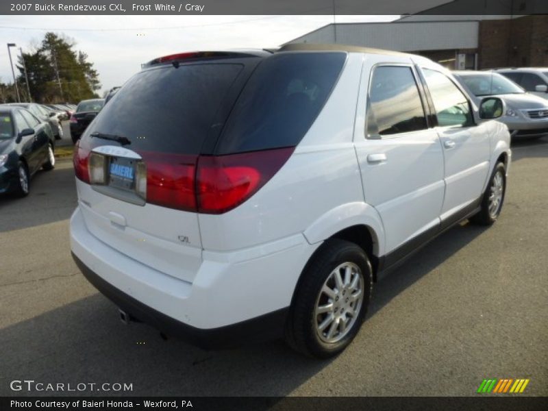 Frost White / Gray 2007 Buick Rendezvous CXL