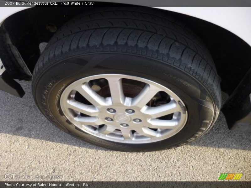 Frost White / Gray 2007 Buick Rendezvous CXL