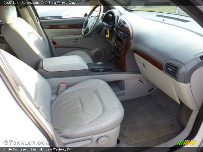 Frost White / Gray 2007 Buick Rendezvous CXL