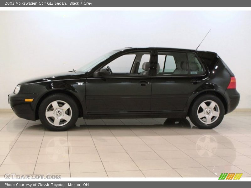 Black / Grey 2002 Volkswagen Golf GLS Sedan