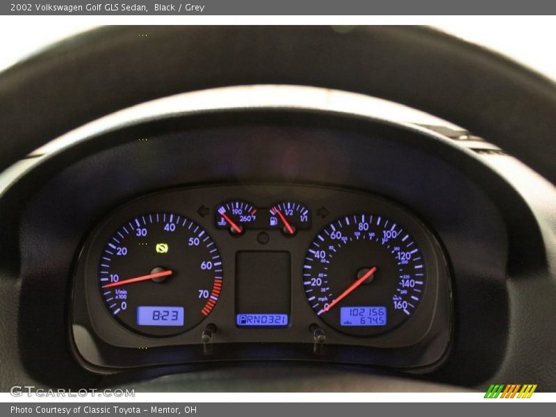 Black / Grey 2002 Volkswagen Golf GLS Sedan