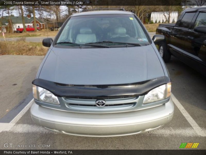 Silver Spruce Metallic / Gray 2000 Toyota Sienna LE