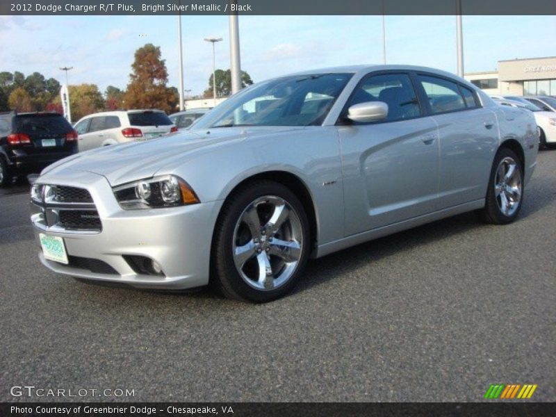 Bright Silver Metallic / Black 2012 Dodge Charger R/T Plus