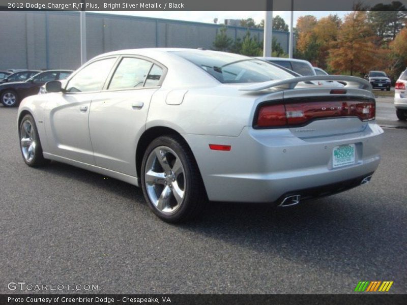 Bright Silver Metallic / Black 2012 Dodge Charger R/T Plus