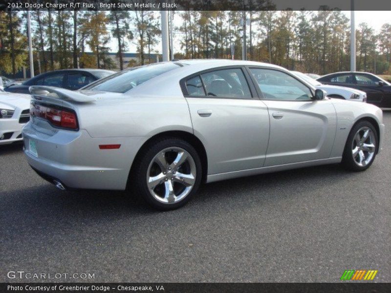 Bright Silver Metallic / Black 2012 Dodge Charger R/T Plus