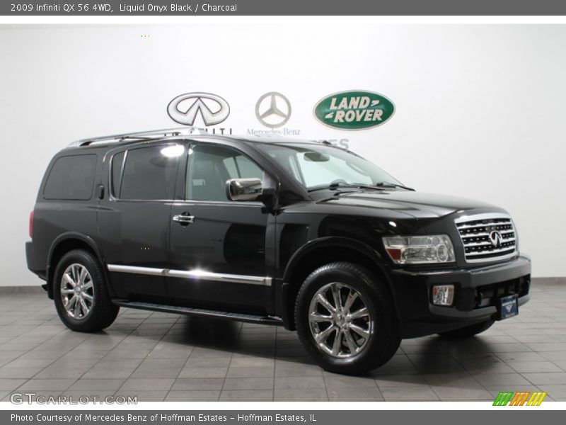 Liquid Onyx Black / Charcoal 2009 Infiniti QX 56 4WD