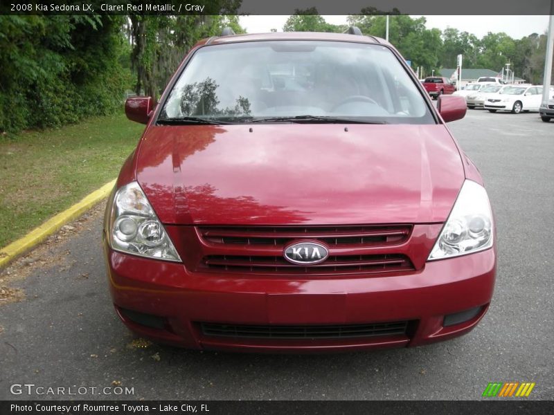 Claret Red Metallic / Gray 2008 Kia Sedona LX
