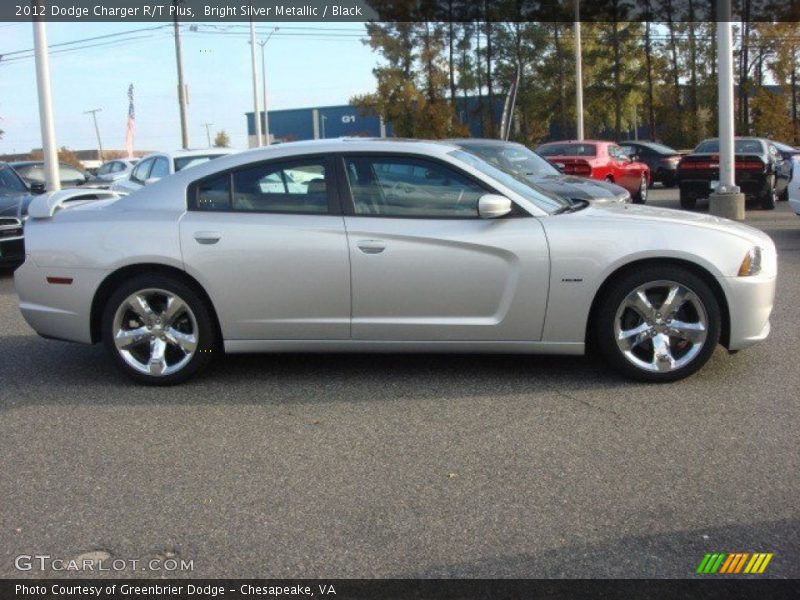 Bright Silver Metallic / Black 2012 Dodge Charger R/T Plus