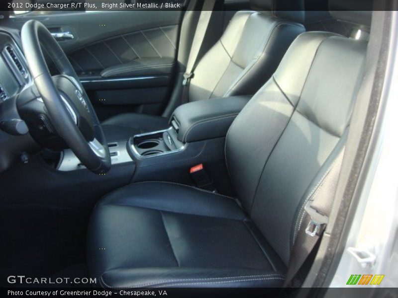 Bright Silver Metallic / Black 2012 Dodge Charger R/T Plus