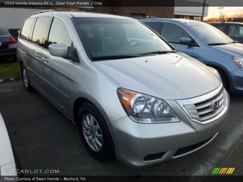 Silver Pearl Metallic / Gray 2009 Honda Odyssey EX-L