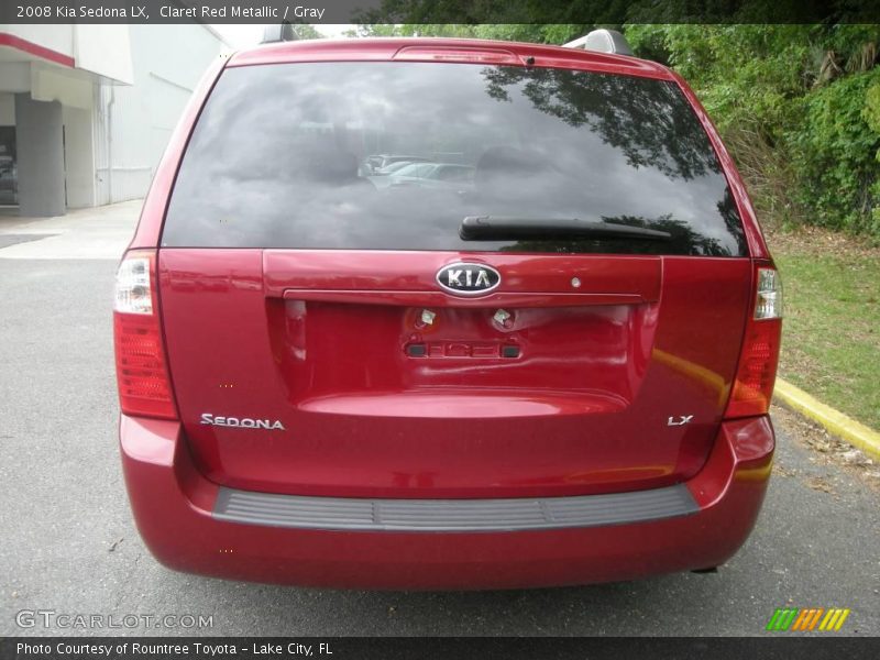 Claret Red Metallic / Gray 2008 Kia Sedona LX