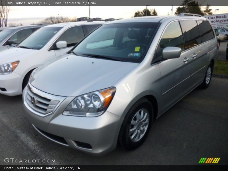 Silver Pearl Metallic / Gray 2009 Honda Odyssey EX-L