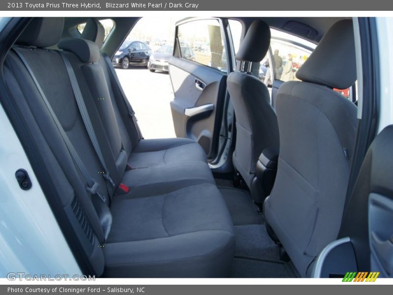 Blizzard White Pearl / Dark Gray 2013 Toyota Prius Three Hybrid