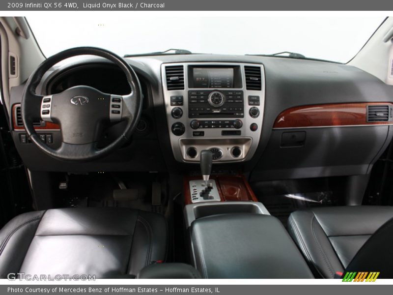 Liquid Onyx Black / Charcoal 2009 Infiniti QX 56 4WD
