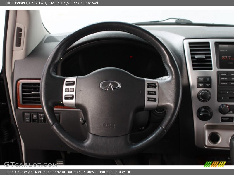 Liquid Onyx Black / Charcoal 2009 Infiniti QX 56 4WD