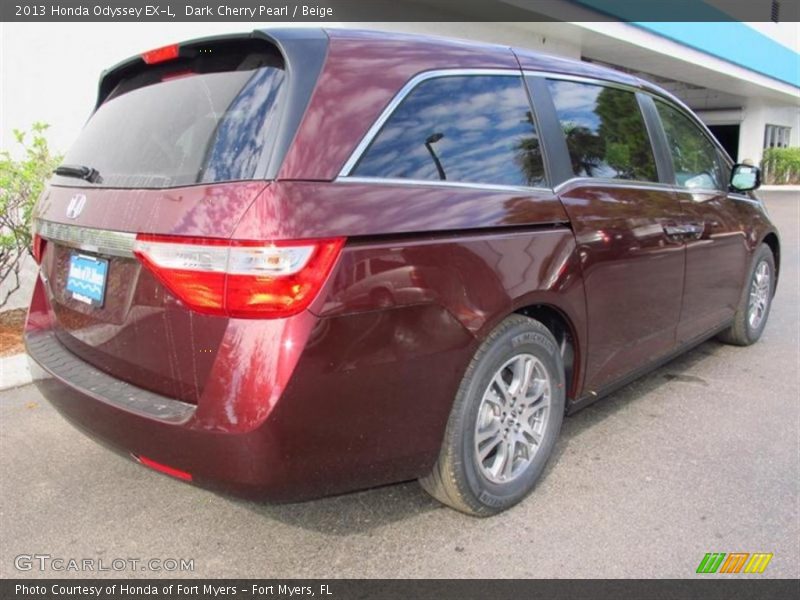 Dark Cherry Pearl / Beige 2013 Honda Odyssey EX-L
