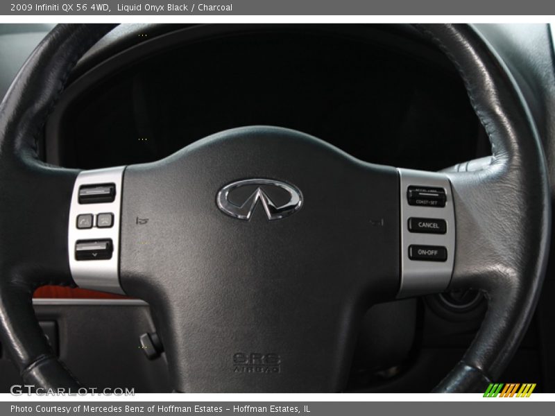 Liquid Onyx Black / Charcoal 2009 Infiniti QX 56 4WD