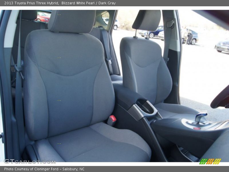Blizzard White Pearl / Dark Gray 2013 Toyota Prius Three Hybrid