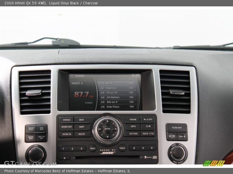 Liquid Onyx Black / Charcoal 2009 Infiniti QX 56 4WD