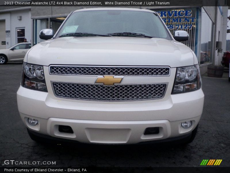White Diamond Tricoat / Light Titanium 2013 Chevrolet Avalanche LTZ 4x4 Black Diamond Edition