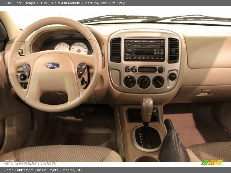 Gold Ash Metallic / Medium/Dark Flint Grey 2005 Ford Escape XLT V6