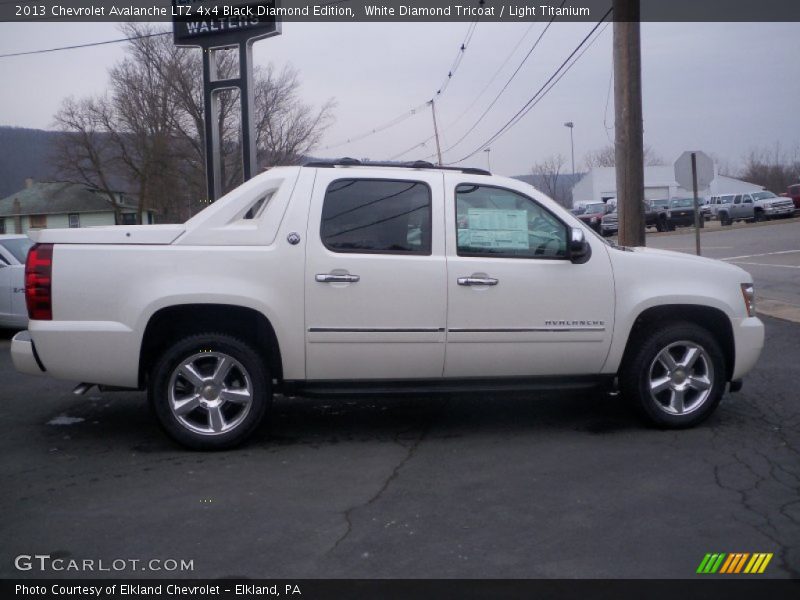 White Diamond Tricoat / Light Titanium 2013 Chevrolet Avalanche LTZ 4x4 Black Diamond Edition