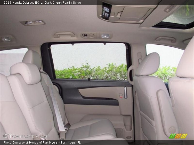 Dark Cherry Pearl / Beige 2013 Honda Odyssey EX-L