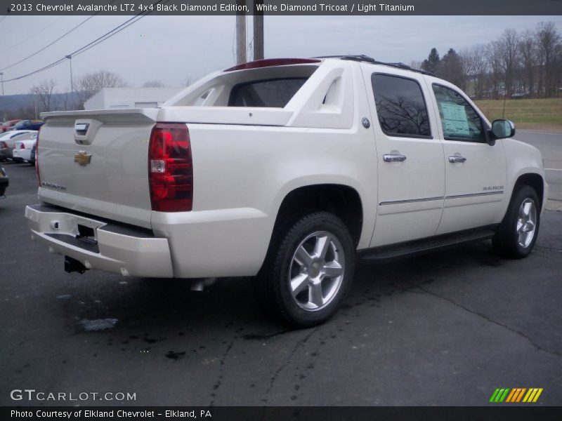 White Diamond Tricoat / Light Titanium 2013 Chevrolet Avalanche LTZ 4x4 Black Diamond Edition