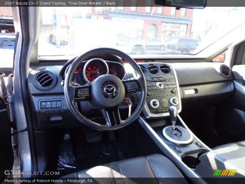 True Silver Metallic / Black 2007 Mazda CX-7 Grand Touring